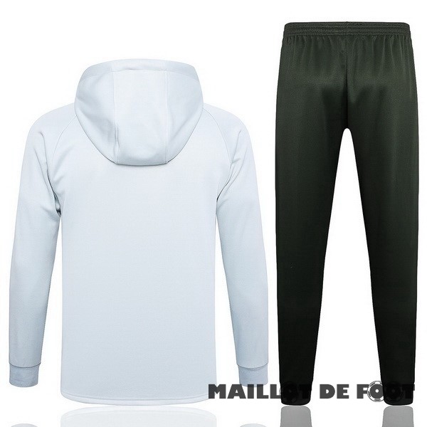 Foot Maillot Pas Cher Conjunto Completo Veste Con Capucha Barcelona 2023 2024 Gris Clair