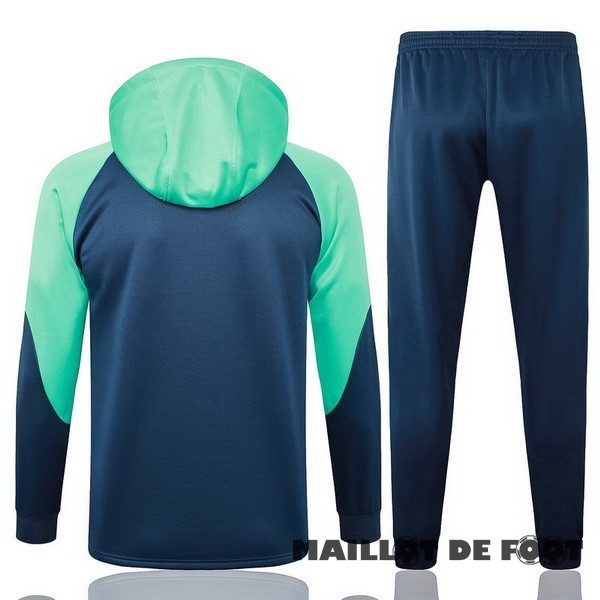 Foot Maillot Pas Cher Conjunto Completo Veste Con Capucha Barcelona 2023 2024 Vert Bleu