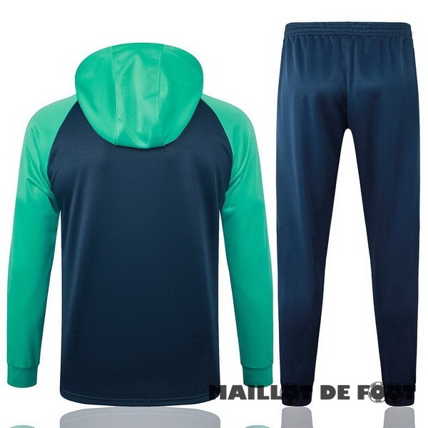 Foot Maillot Pas Cher Conjunto Completo Veste Con Capucha Barcelona 2023 2024 Vert I Bleu