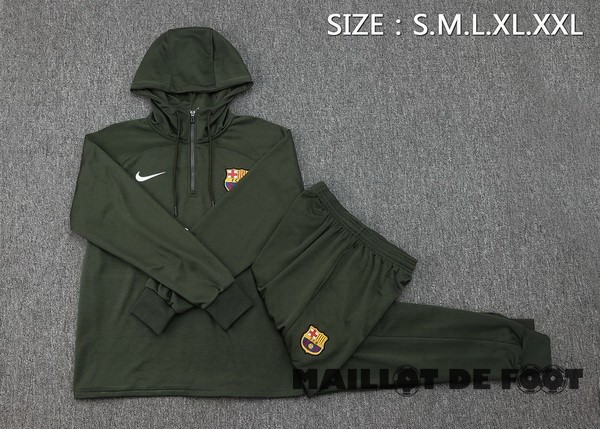 Foot Maillot Pas Cher Conjunto Completo Veste Con Capucha Barcelona 2023 2024 Vert Marine