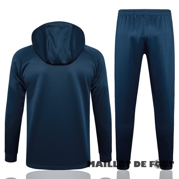 Foot Maillot Pas Cher Conjunto Completo Veste Con Capucha Brésil 2023 Bleu Marine