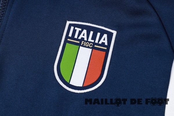 Foot Maillot Pas Cher Conjunto Completo Veste Con Capucha Italie 2023 Bleu Marine Blanc