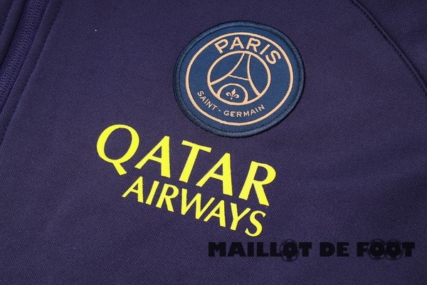 Foot Maillot Pas Cher Conjunto Completo Veste Con Capucha Paris Saint Germain 2023 2024 Purpura