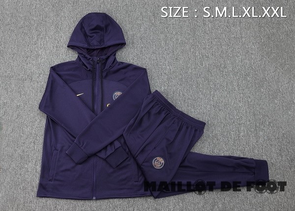 Foot Maillot Pas Cher Conjunto Completo Veste Con Capucha Paris Saint Germain 2023 2024 Purpura