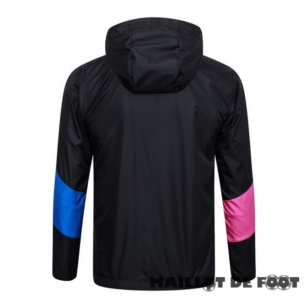 Foot Maillot Pas Cher Coupe Vent AC Milan 2023 2024 Noir Rose Bleu