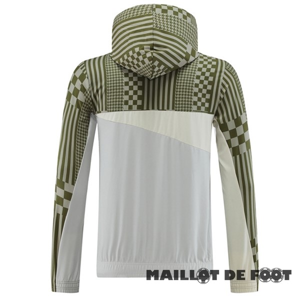 Foot Maillot Pas Cher Coupe Vent AC Milan 2023 2024 Vert Gris