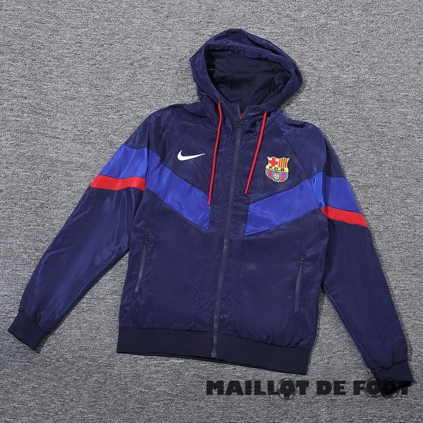 Foot Maillot Pas Cher Coupe Vent Barcelona 2023 2024 Bleu Marine
