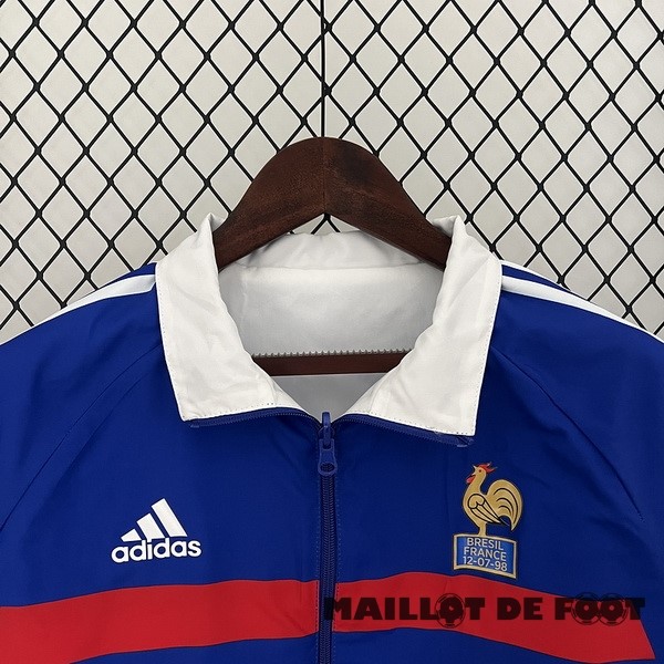 Foot Maillot Pas Cher Coupe Vent France 2024 Bleu Blanc