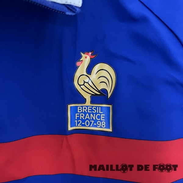 Foot Maillot Pas Cher Coupe Vent France 2024 Bleu Blanc