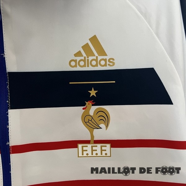 Foot Maillot Pas Cher Coupe Vent France 2024 Bleu Blanc