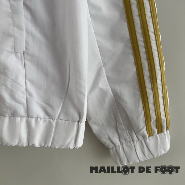Foot Maillot Pas Cher Coupe Vent Italie 2023 Blanc Jaune