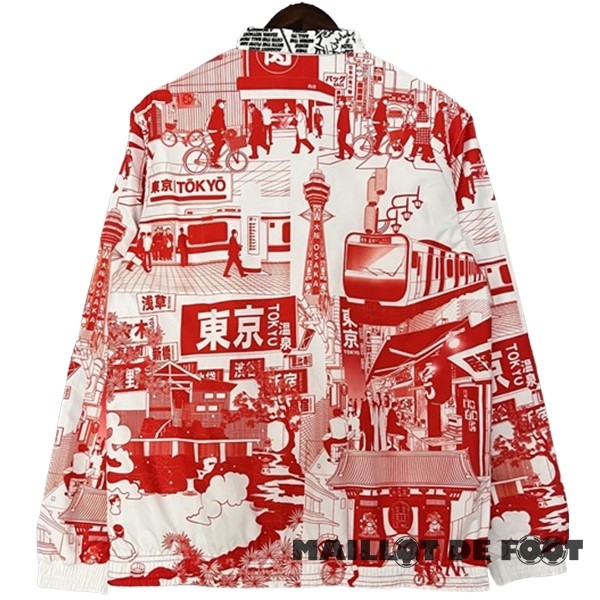 Foot Maillot Pas Cher Coupe Vent Japon 2024 Rouge Noir