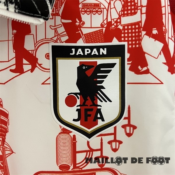Foot Maillot Pas Cher Coupe Vent Japon 2024 Rouge Noir