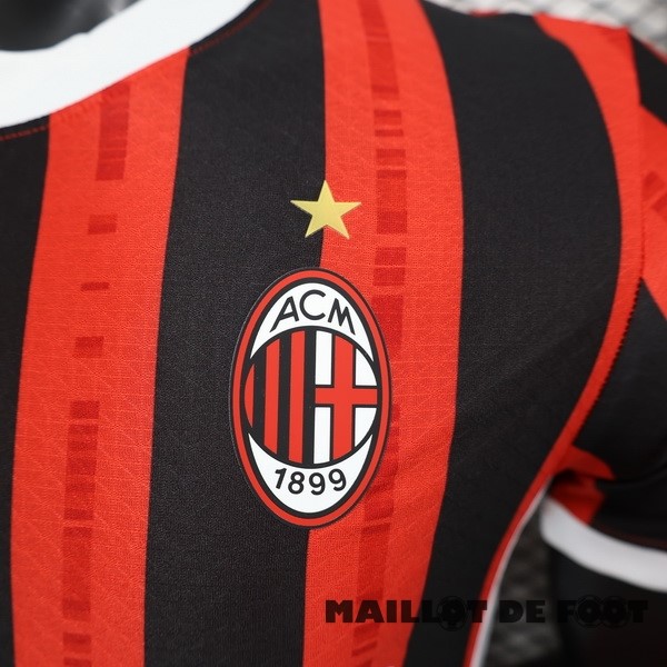 Foot Maillot Pas Cher Domicile Concept Joueurs Maillot AC Milan 2024 2025 Rouge Noir