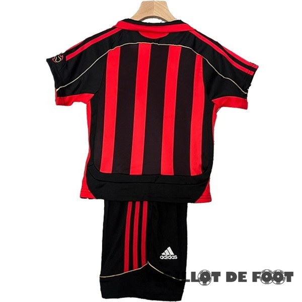 Foot Maillot Pas Cher Domicile Conjunto De Enfant AC Milan Retro 2006 2007 Rouge