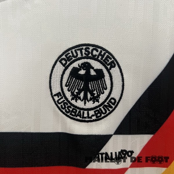 Foot Maillot Pas Cher Domicile Conjunto De Enfant Allemagne Retro 1990 Blanc