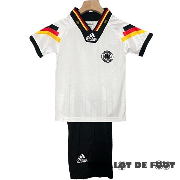 Foot Maillot Pas Cher Domicile Conjunto De Enfant Allemagne Retro 1992 Blanc
