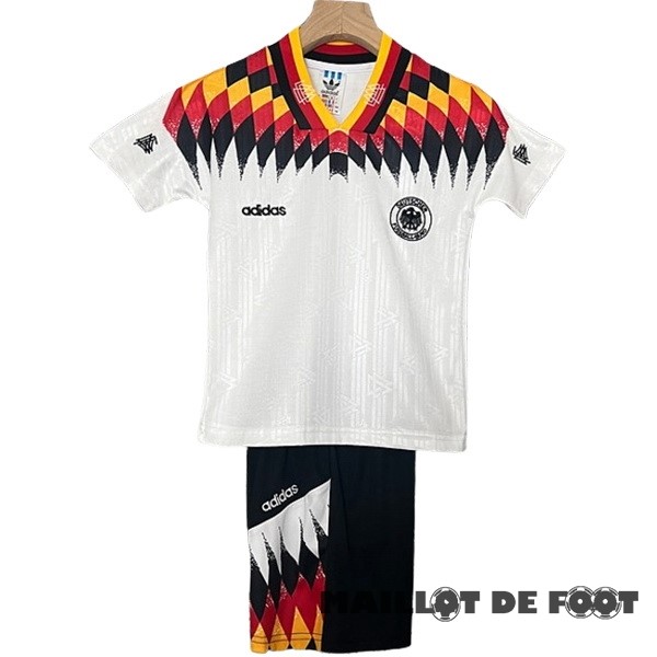 Foot Maillot Pas Cher Domicile Conjunto De Enfant Allemagne Retro 1994 Blanc