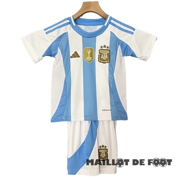 Foot Maillot Pas Cher Domicile Conjunto De Enfant Argentine 2024 Bleu Blanc