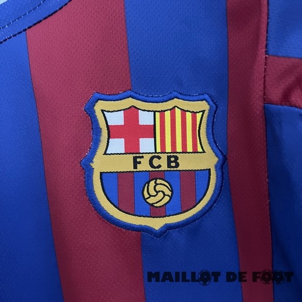 Foot Maillot Pas Cher Domicile Conjunto De Enfant Barcelona Retro 2005 2006 Rouge Bleu
