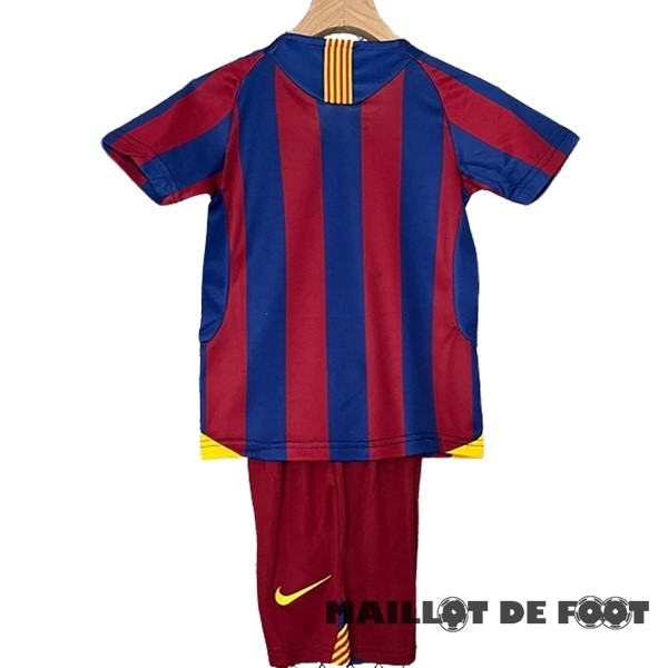 Foot Maillot Pas Cher Domicile Conjunto De Enfant Barcelona Retro 2005 2006 Rouge Bleu