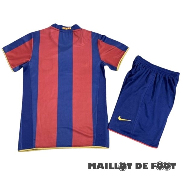 Foot Maillot Pas Cher Domicile Conjunto De Enfant Barcelona Retro 2007 2008 Rouge Bleu