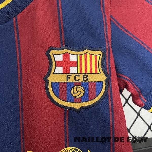 Foot Maillot Pas Cher Domicile Conjunto De Enfant Barcelona Retro 2009 2010 Rouge Bleu