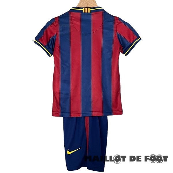 Foot Maillot Pas Cher Domicile Conjunto De Enfant Barcelona Retro 2009 2010 Rouge Bleu