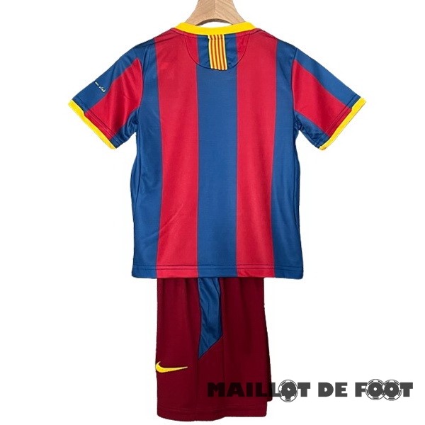 Foot Maillot Pas Cher Domicile Conjunto De Enfant Barcelona Retro 2010 2011 Rouge Bleu