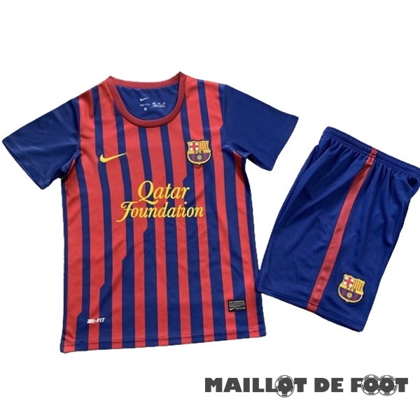 Foot Maillot Pas Cher Domicile Conjunto De Enfant Barcelona Retro 2011 2012 Rouge Bleu