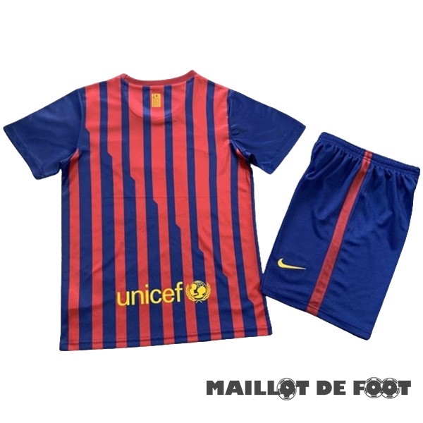 Foot Maillot Pas Cher Domicile Conjunto De Enfant Barcelona Retro 2011 2012 Rouge Bleu