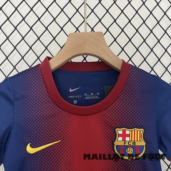 Foot Maillot Pas Cher Domicile Conjunto De Enfant Barcelona Retro 2012 2013 Rouge Bleu