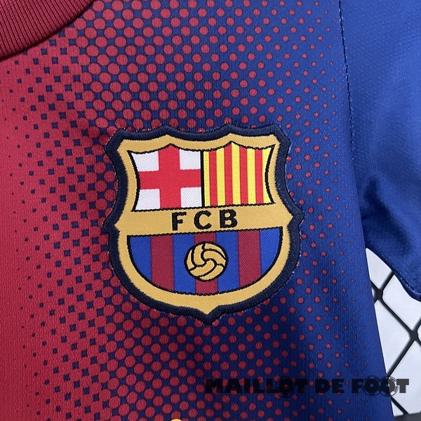 Foot Maillot Pas Cher Domicile Conjunto De Enfant Barcelona Retro 2012 2013 Rouge Bleu