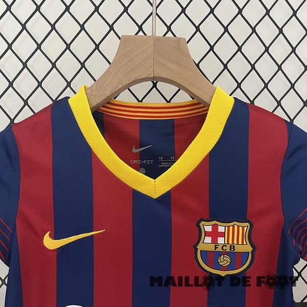Foot Maillot Pas Cher Domicile Conjunto De Enfant Barcelona Retro 2013 2014 Rouge Bleu
