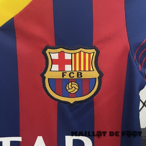 Foot Maillot Pas Cher Domicile Conjunto De Enfant Barcelona Retro 2013 2014 Rouge Bleu
