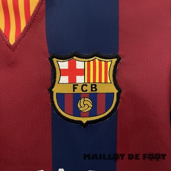 Foot Maillot Pas Cher Domicile Conjunto De Enfant Barcelona Retro 2014 2015 Rouge Bleu