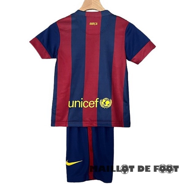 Foot Maillot Pas Cher Domicile Conjunto De Enfant Barcelona Retro 2014 2015 Rouge Bleu