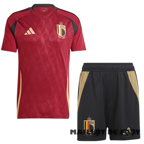 Foot Maillot Pas Cher Domicile Conjunto De Enfant Belgique 2024 Rouge