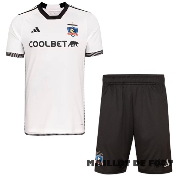 Foot Maillot Pas Cher Domicile Conjunto De Enfant Colo Colo 2024 2025 Blanc