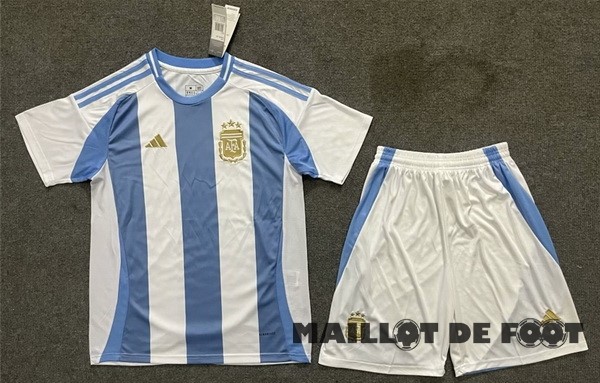 Foot Maillot Pas Cher Domicile Conjunto De Homme Argentine 2024 Bleu I Blanc