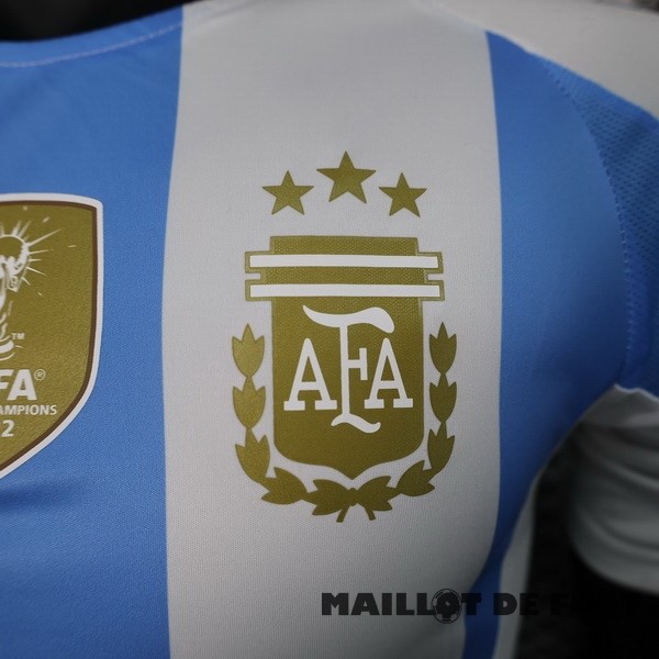 Foot Maillot Pas Cher Domicile Joueurs Maillot Argentine 2024 Bleu Blanc