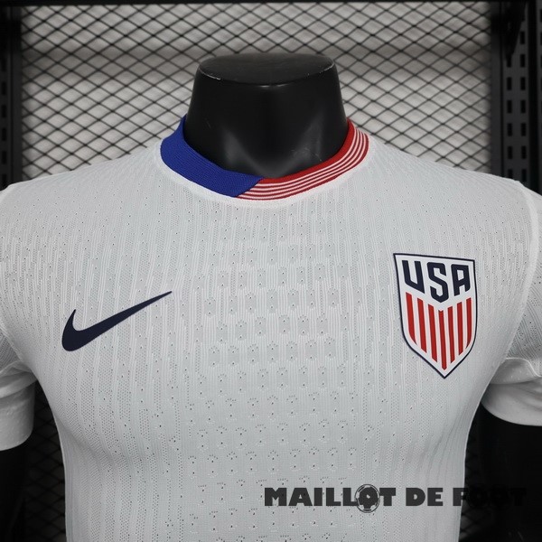 Foot Maillot Pas Cher Domicile Joueurs Maillot États Unis 2024 Blanc