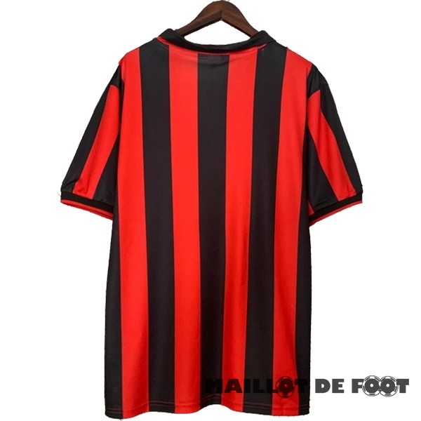 Foot Maillot Pas Cher Domicile Maillot AC Milan Retro 1990 1991 Rouge