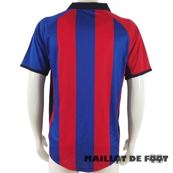 Foot Maillot Pas Cher Domicile Maillot Barcelona Retro 2001 2002 Bleu Rouge