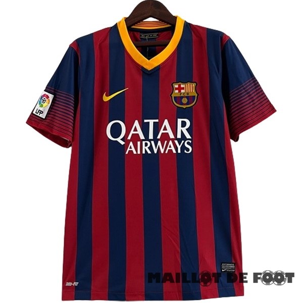 Foot Maillot Pas Cher Domicile Maillot Barcelona Retro 2013 2014 Bleu Rouge