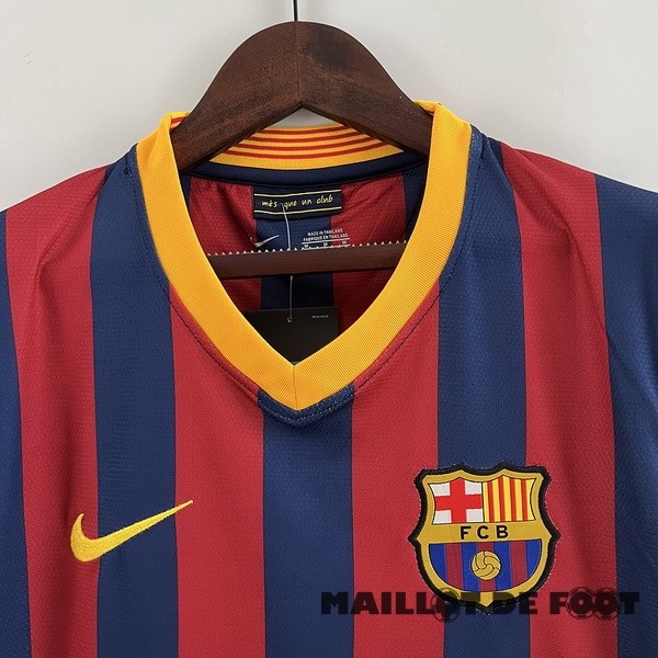 Foot Maillot Pas Cher Domicile Maillot Barcelona Retro 2013 2014 Bleu Rouge