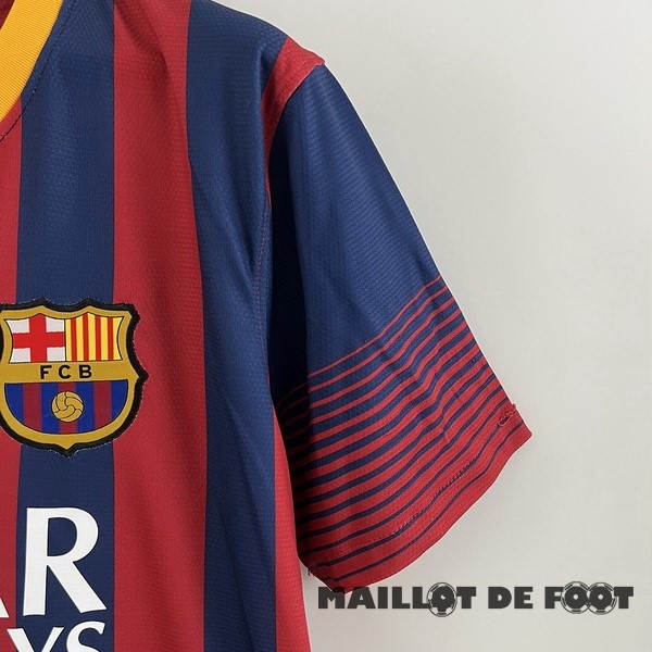 Foot Maillot Pas Cher Domicile Maillot Barcelona Retro 2013 2014 Bleu Rouge