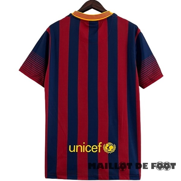 Foot Maillot Pas Cher Domicile Maillot Barcelona Retro 2013 2014 Bleu Rouge