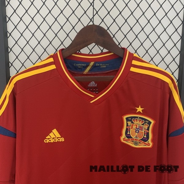 Foot Maillot Pas Cher Domicile Maillot Espagne Retro 2012 Rouge