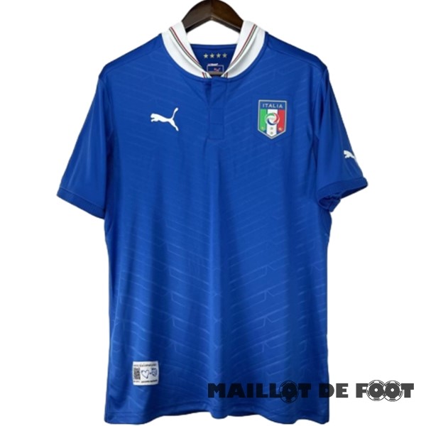 Foot Maillot Pas Cher Domicile Maillot Italy Retro 2012 Bleu